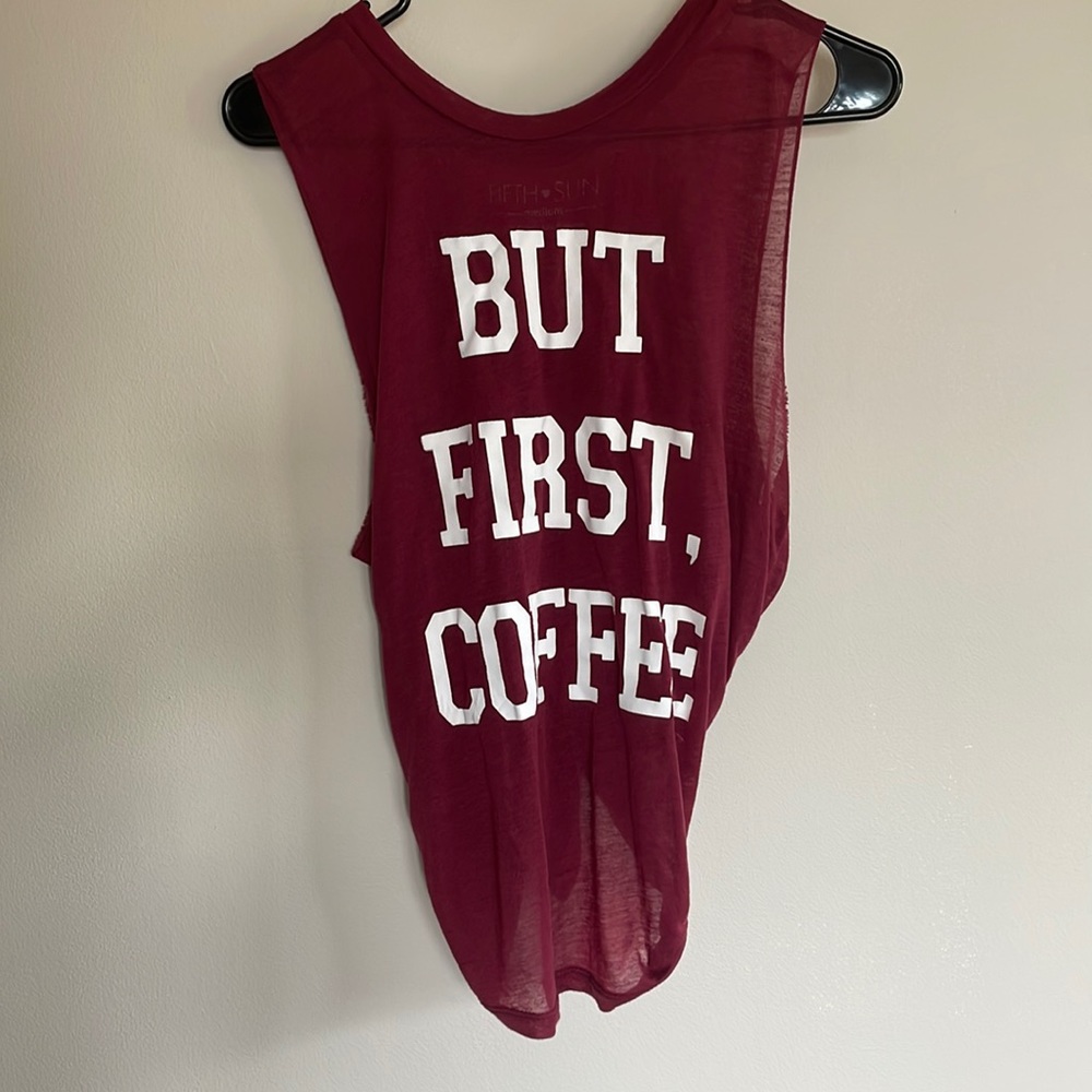 Maroon muscle tank